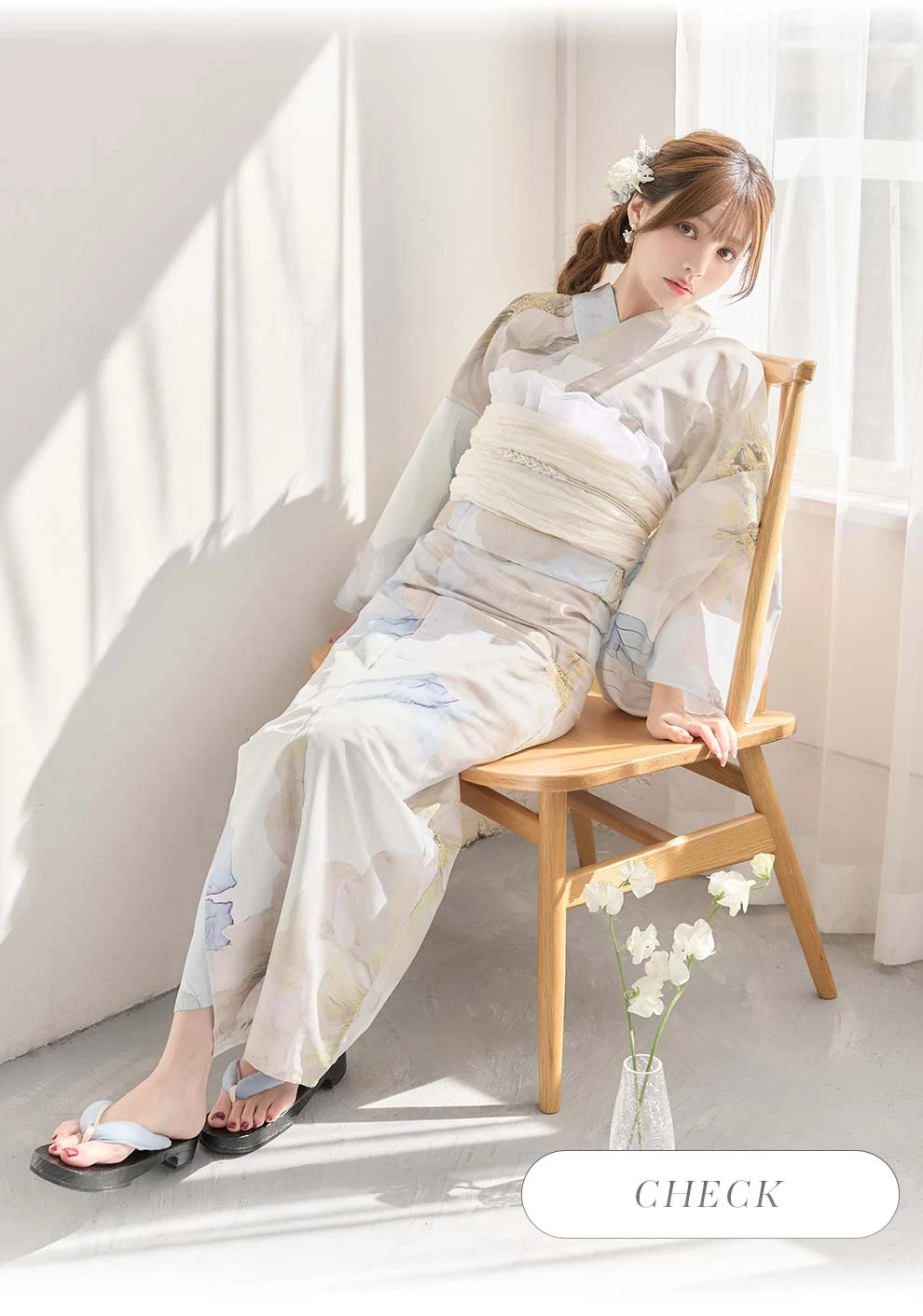 ちぃぽぽ(吉木千沙都)ちゃん着用 アイシーフラワー牡丹浴衣3