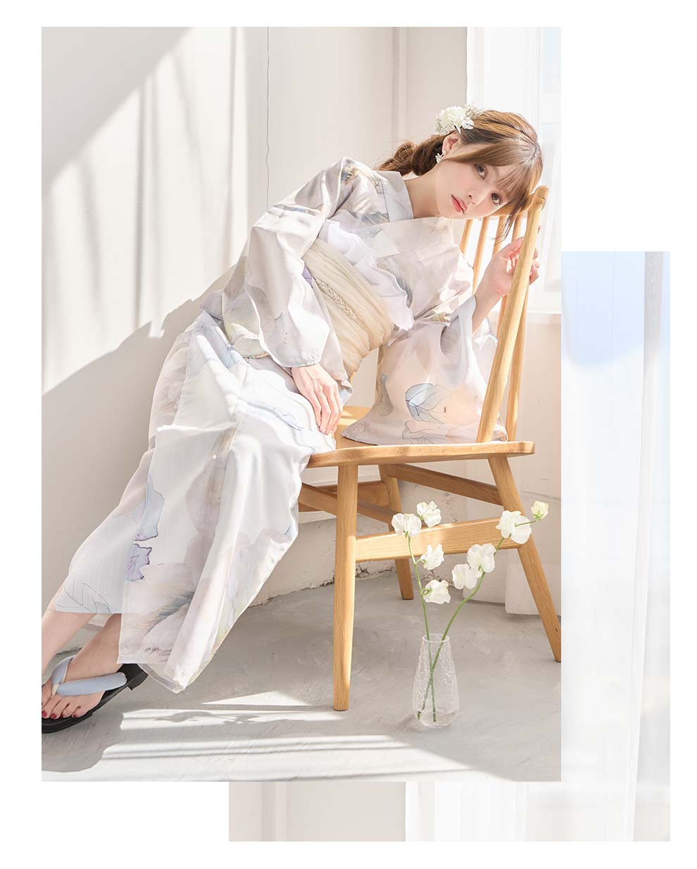 ちぃぽぽ(吉木千沙都)ちゃん着用 アイシーフラワー牡丹浴衣5