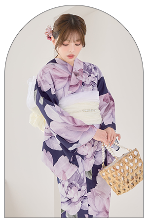 ちぃぽぽ(吉木千沙都)ちゃん着用 ネイビーピオニー浴衣をチェック