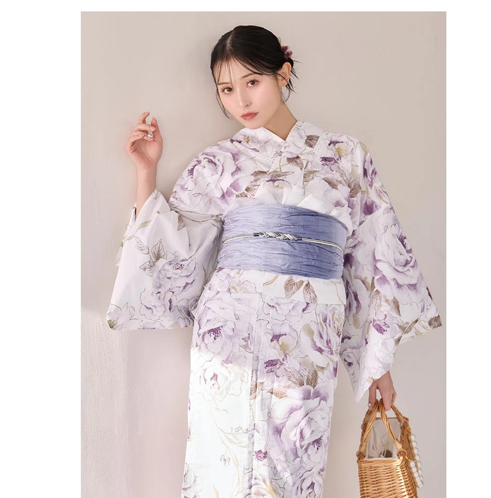 吉井美優さん着用 藤霞のアンティークローズ浴衣4