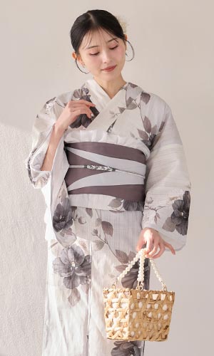 吉井美優さん着用 メロウグレーピオニー浴衣をチェック