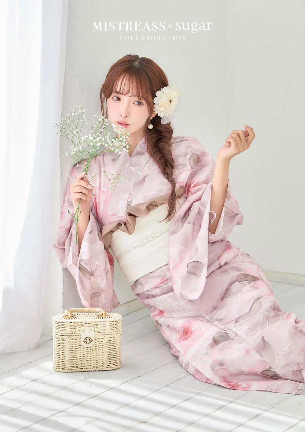 三上悠亜ちゃん着用ミストレアスコラボ浴衣 ピンク1