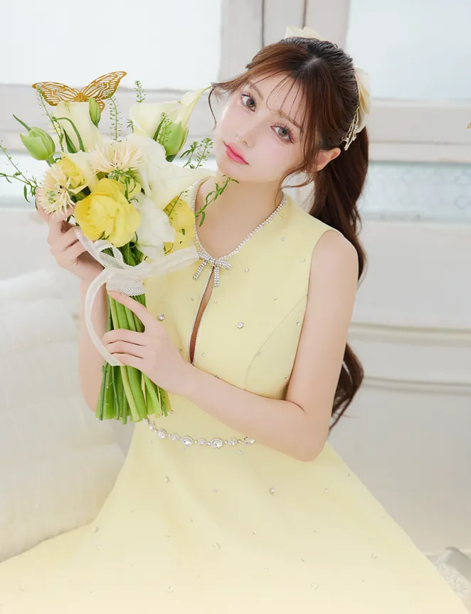 sweet yellow 纏うだけで心が弾む　幸福感溢れるイエロードレス