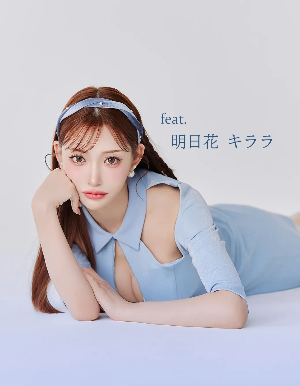 【ROBE de FLEURS Glossy/ローブ・ド・フルール グロッシー】襟デザイン/ オフショル/ バストジップ/ ミニドレス/ キャバドレス