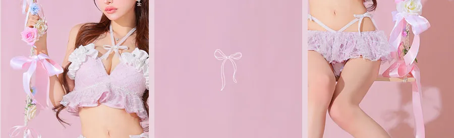 【Deco Lingerie/ デコランジェリー】 Beach Lingerie 50/ 水着/ 2点セット