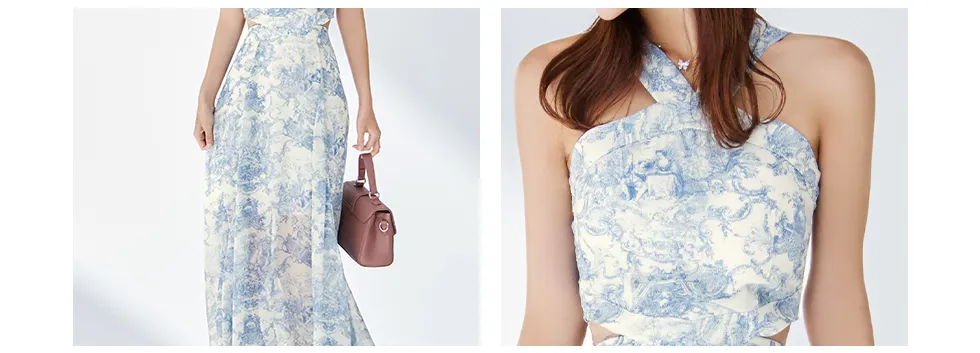 【ROBE de FLEURS/ローブドフルール】アシンメトリー/ ラメニット/ チュール/ セットアップ/ キャミ/ ミディアムドレス/ キャバドレス