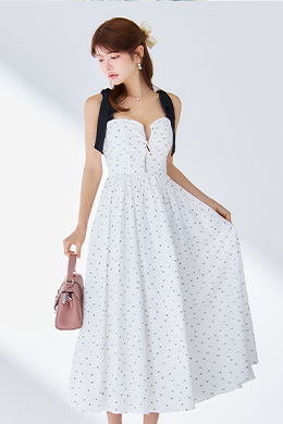 【DEA.by ROBE de FLEURS/ディアバイローブドフルール】ティアード/ シフォンレース/ フレア/ ロング/ ワンピース/ ミモレ丈/ ミディアムドレス/ キャバドレス
