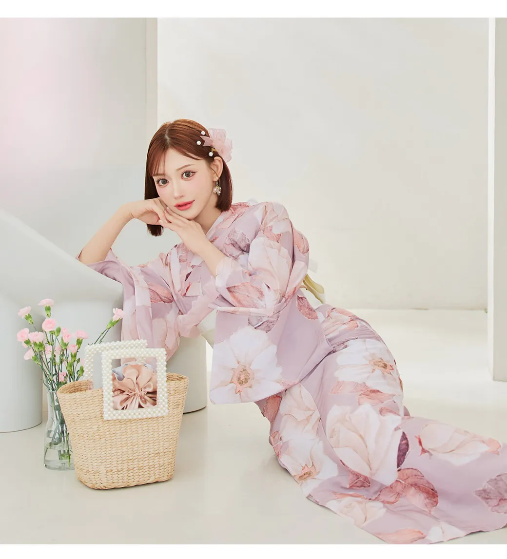 大人スウィートフラワー 薔薇 バラ ローズ 浴衣