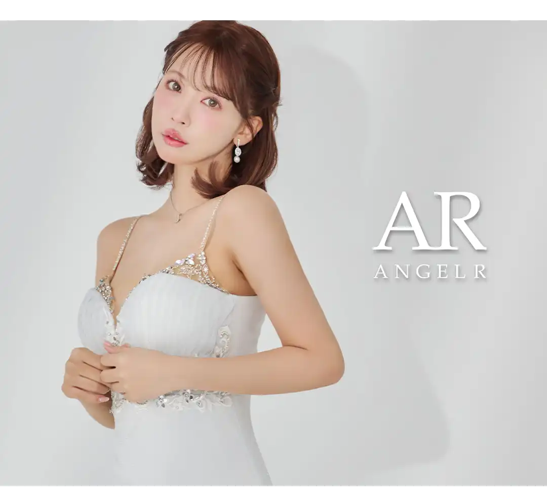 【ANGEL R/エンジェルアール】フロントメッシュ/ ビジュー/ タイト/ ミニドレス/ キャバドレス 1