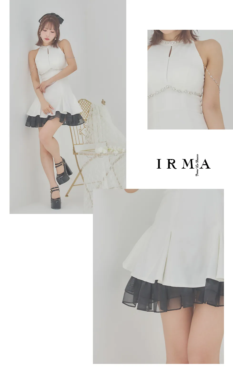 whitw dress feat.ゆめ