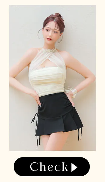 【ROBE de FLEURS/ローブドフルール】Soleil de brille setup dress/ フレア/ セットアップ/ ミニドレス/ キャバドレス