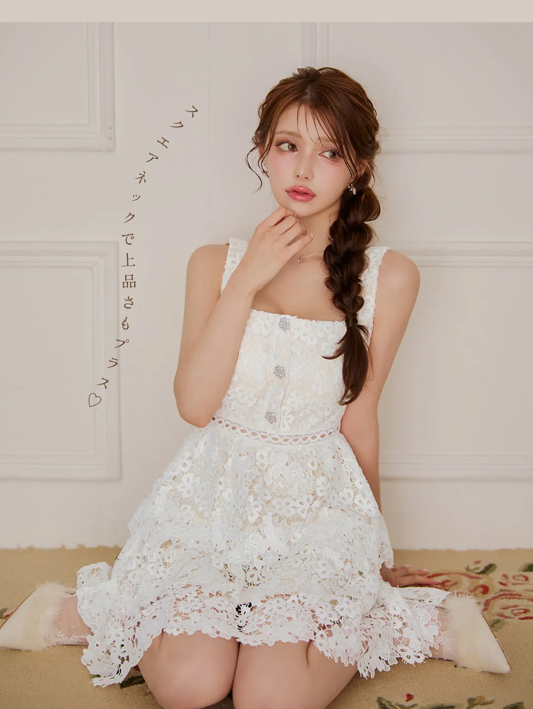 candy 豪華❣️可愛い洗えるお振袖 くすみガーリー アイボリー ボタニカルフラワー アンニュイ 振袖