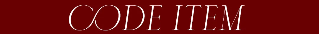 CODE ITEM