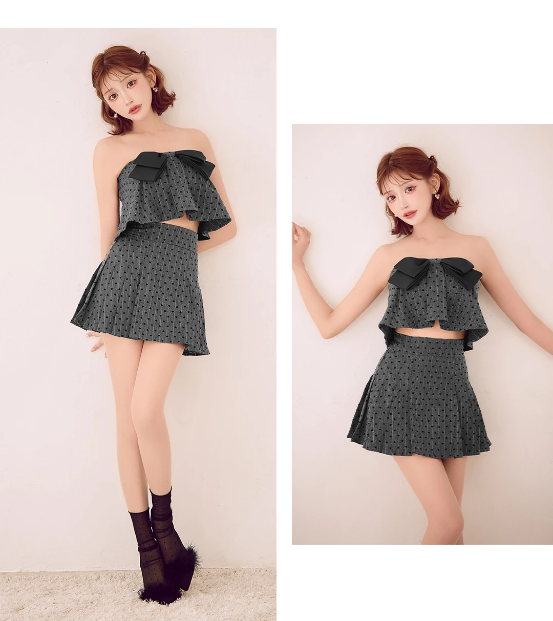 【ANGEL R/エンジェルアール】ベアトップ/ ビックリボン/ ハート/ フレア/ セパレート/ マイクロミニドレス/ キャバドレス4