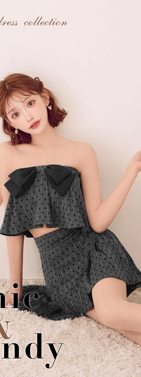 【ANGEL R/エンジェルアール】ベアトップ/ ビックリボン/ ハート/ フレア/ セパレート/ マイクロミニドレス/ キャバドレス1