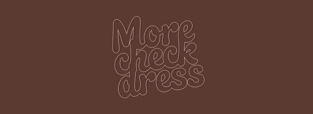 MORE CHECK DRESS