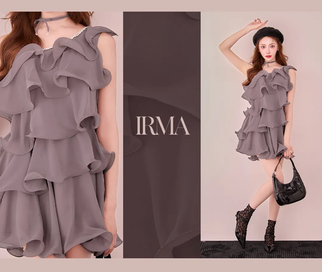 シフォン / ラベンダー / フリル / くすみカラー / ボリューム / 透け感 / フェミニン / エアリー / トレンド / 華やか 3