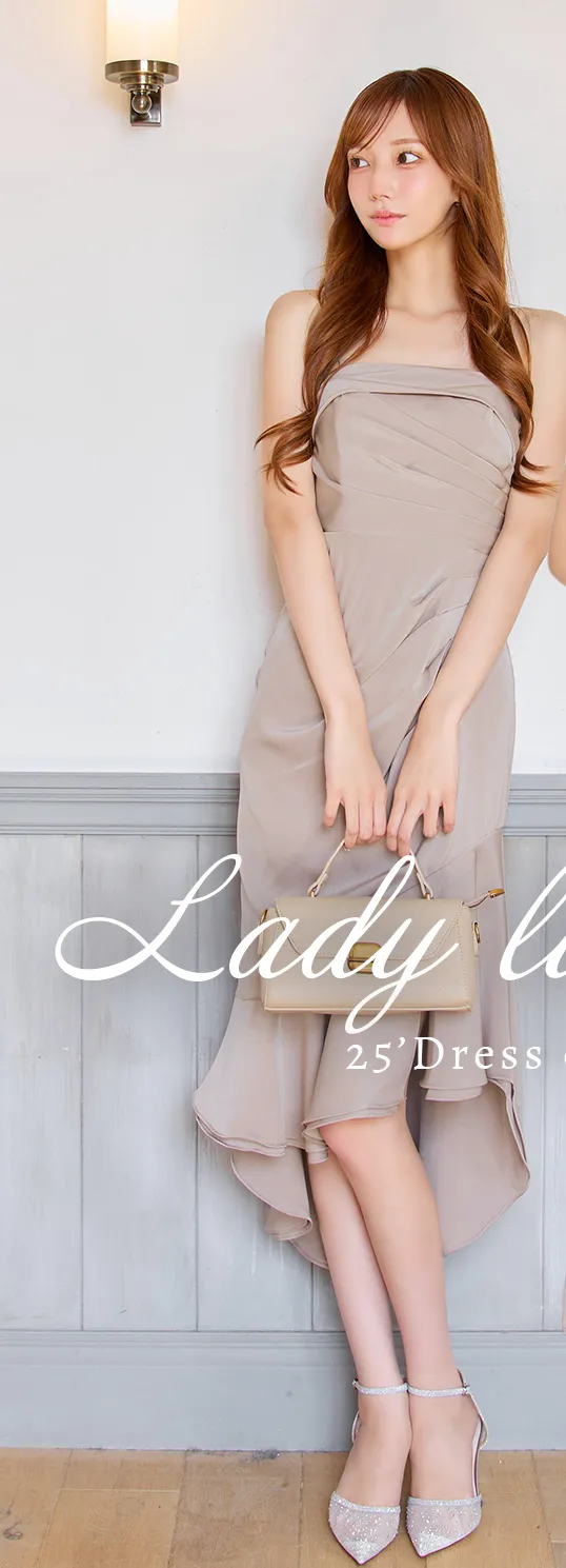 【DEA./ディア】サテン/ ベロア/ スリット/ キャミ/ ロングドレス/ キャバドレス1