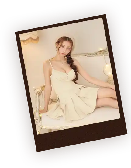 【IRMA/イルマ】ワンカラー/ カットアウト/ シアー/ パフスリーブ/ 袖あり/ タイト/ ミニドレス/ キャバドレス