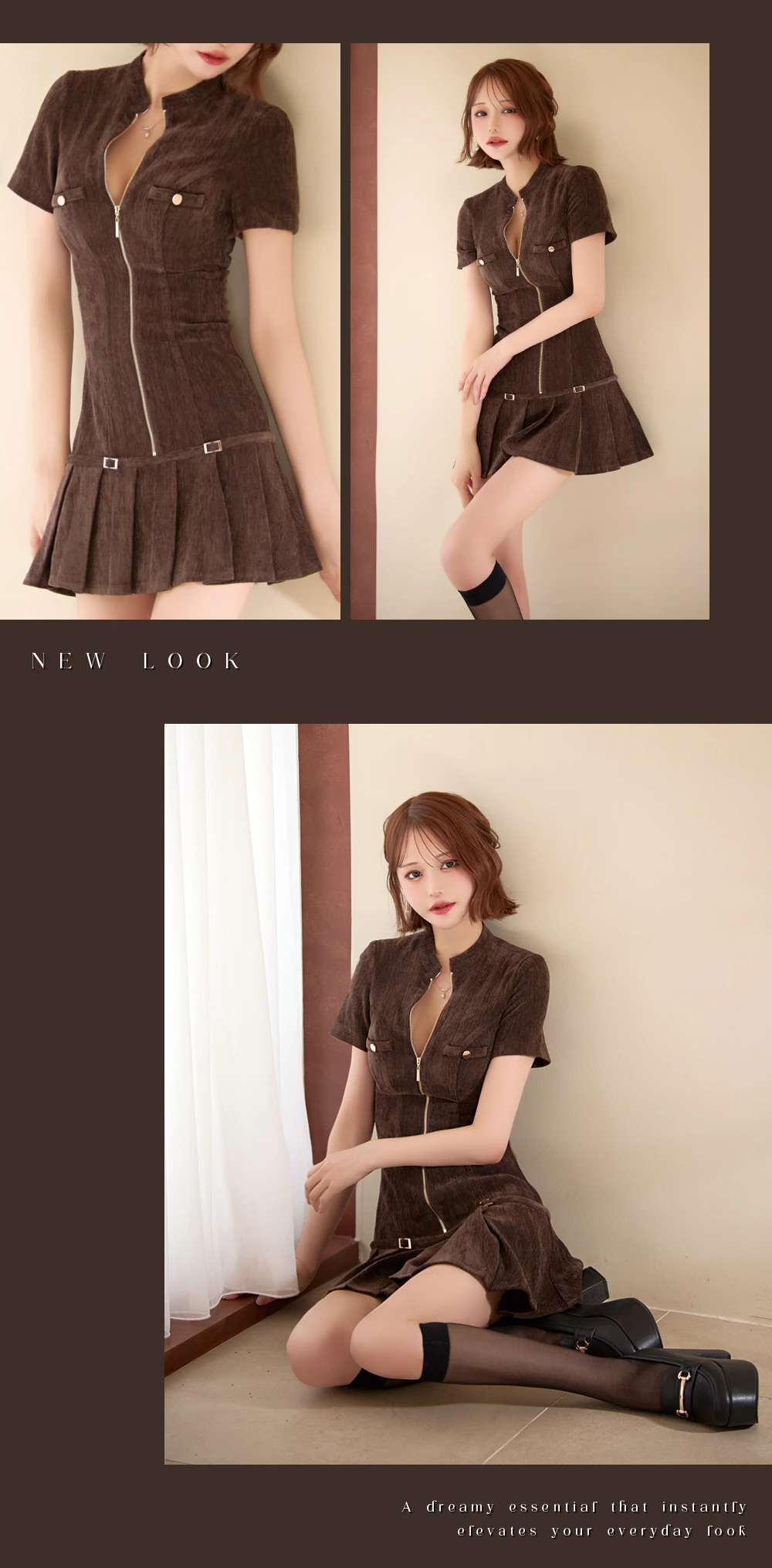 【ANGEL R/エンジェルアール】クロスネック/ チェック/ レース/ フレア/ マイクロミニドレス/ キャバドレス 2