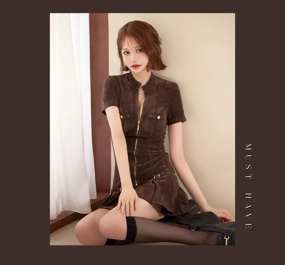 【ANGEL R/エンジェルアール】クロスネック/ チェック/ レース/ フレア/ マイクロミニドレス/ キャバドレス 5