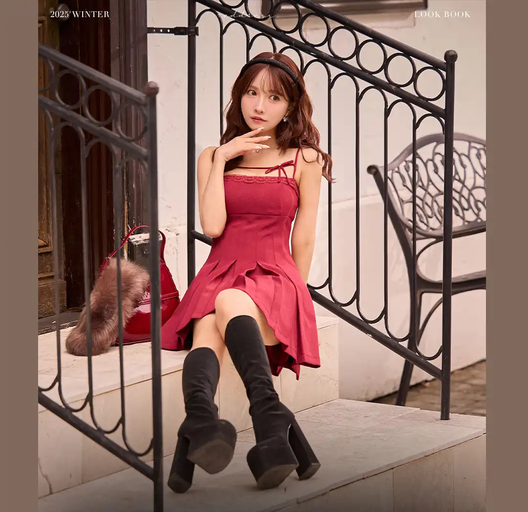 【ANGEL R/エンジェルアール】クロスネック/ チェック/ レース/ フレア/ マイクロミニドレス/ キャバドレス 5