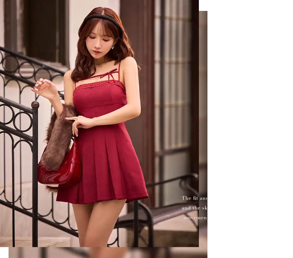 【ROBE de FLEURS Glossy/ローブ・ド・フルール グロッシー】バストカット/ ウエストカット/ 袖あり/ 半袖/ バックル/ ストレッチ/ タイト/ ミニドレス/ キャバドレス