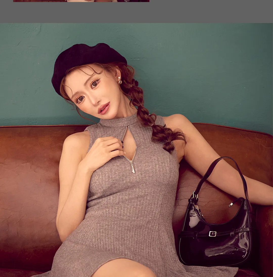 【DEA./ディア】ドレープ/ オフショルダー/ セットアップ/ フレア/ ミニドレス/ キャバドレス4