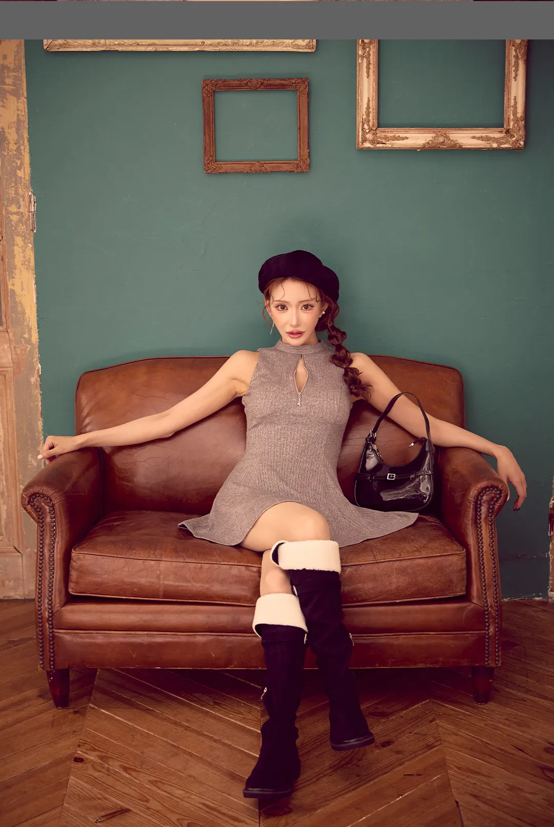 【DEA./ディア】ドレープ/ オフショルダー/ セットアップ/ フレア/ ミニドレス/ キャバドレス5