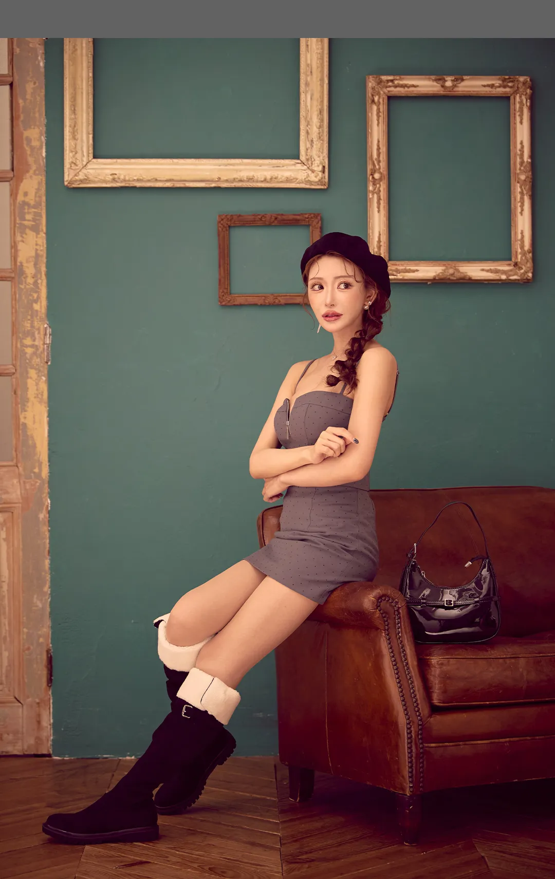 【Glossy/グロッシー】ストーン/ キャミ/ タイト/ ミニドレス/ キャバドレス5