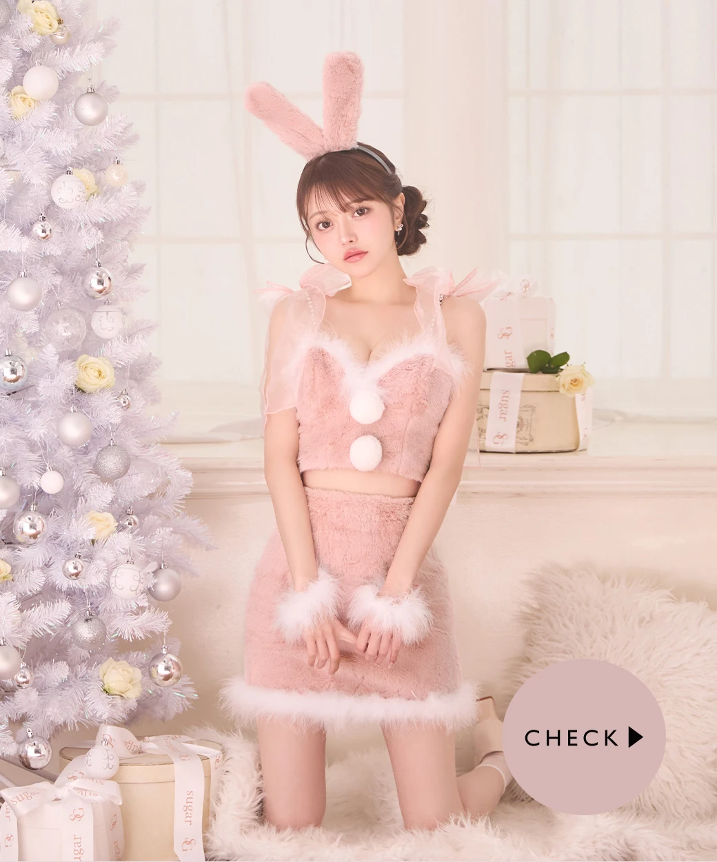 チュールリボンセットアップサンタ1