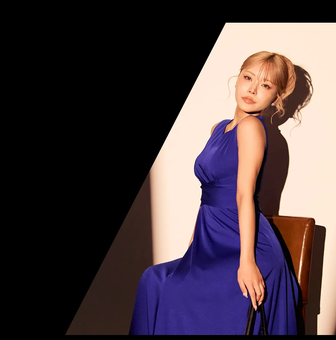 【ANGEL R/エンジェルアール】クロスネック/ ストライプ/ ビジューチャーム/ ボタン/ プリーツ/ フレア/ マイクロミニドレス/ キャバドレス3