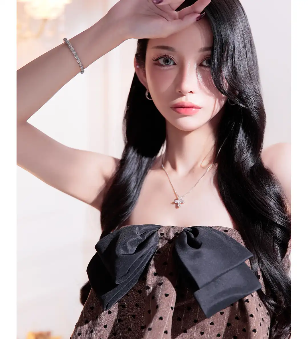 【ANGEL R/エンジェルアール】クロスネック/ チェック/ レース/ フレア/ マイクロミニドレス/ キャバドレス 5