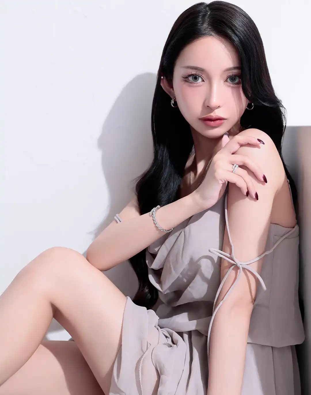 【ANGEL R/エンジェルアール】クロスネック/ チェック/ レース/ フレア/ マイクロミニドレス/ キャバドレス 5