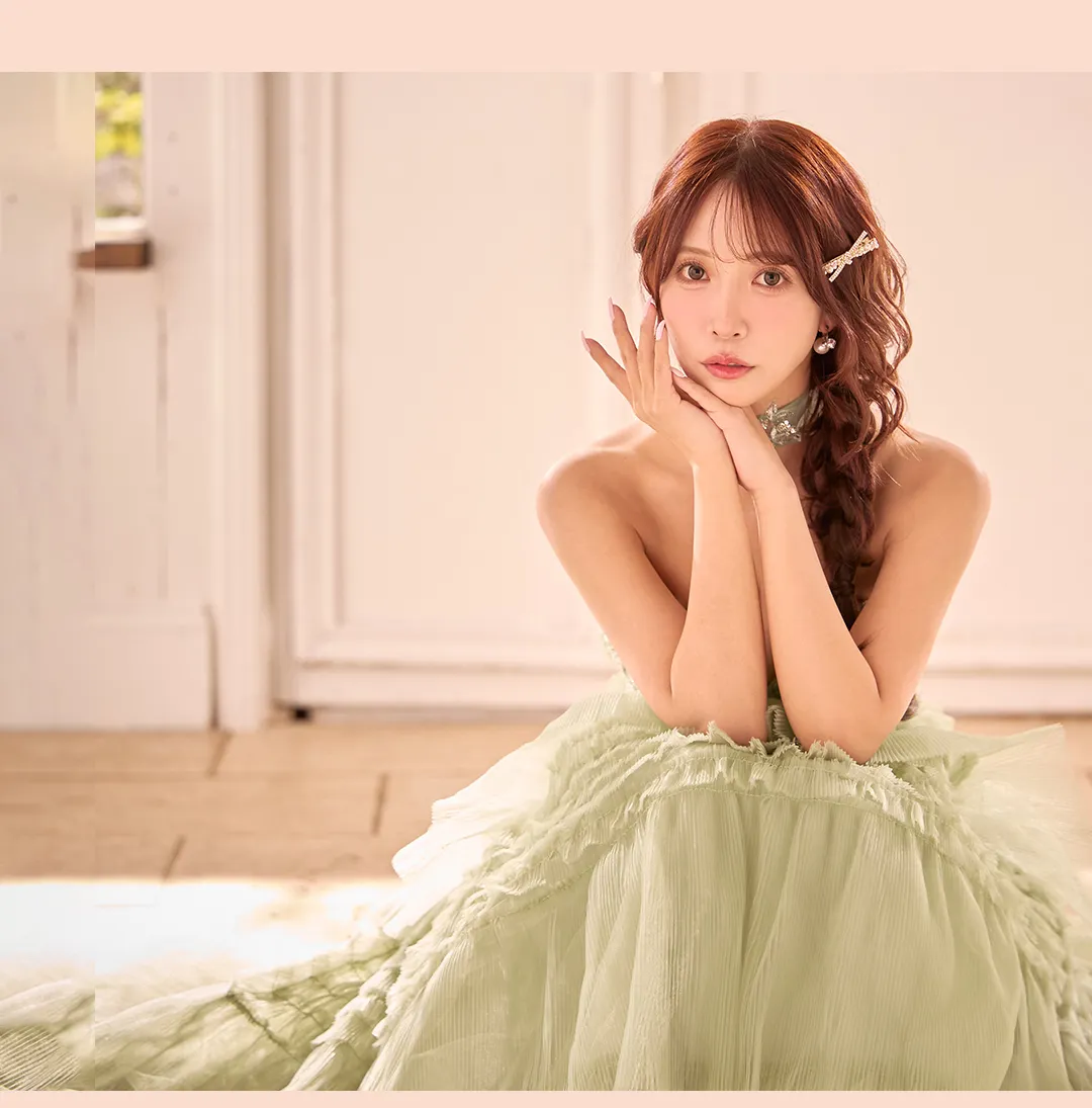 【IRMA/イルマ】ラメニット/ ビーズ刺繍/ ビジュー/ シアー/ ストレッチ/ ノースリーブ/ スリット/ ロングドレス/ キャバドレス4