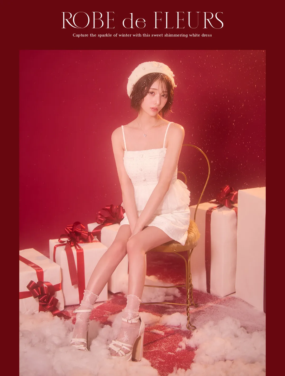 【ANGEL R/エンジェルアール】クロスネック/ チェック/ レース/ フレア/ マイクロミニドレス/ キャバドレス 5