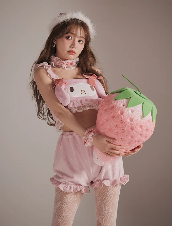 【サンリオ】マイメロディセットアップルームウェア3