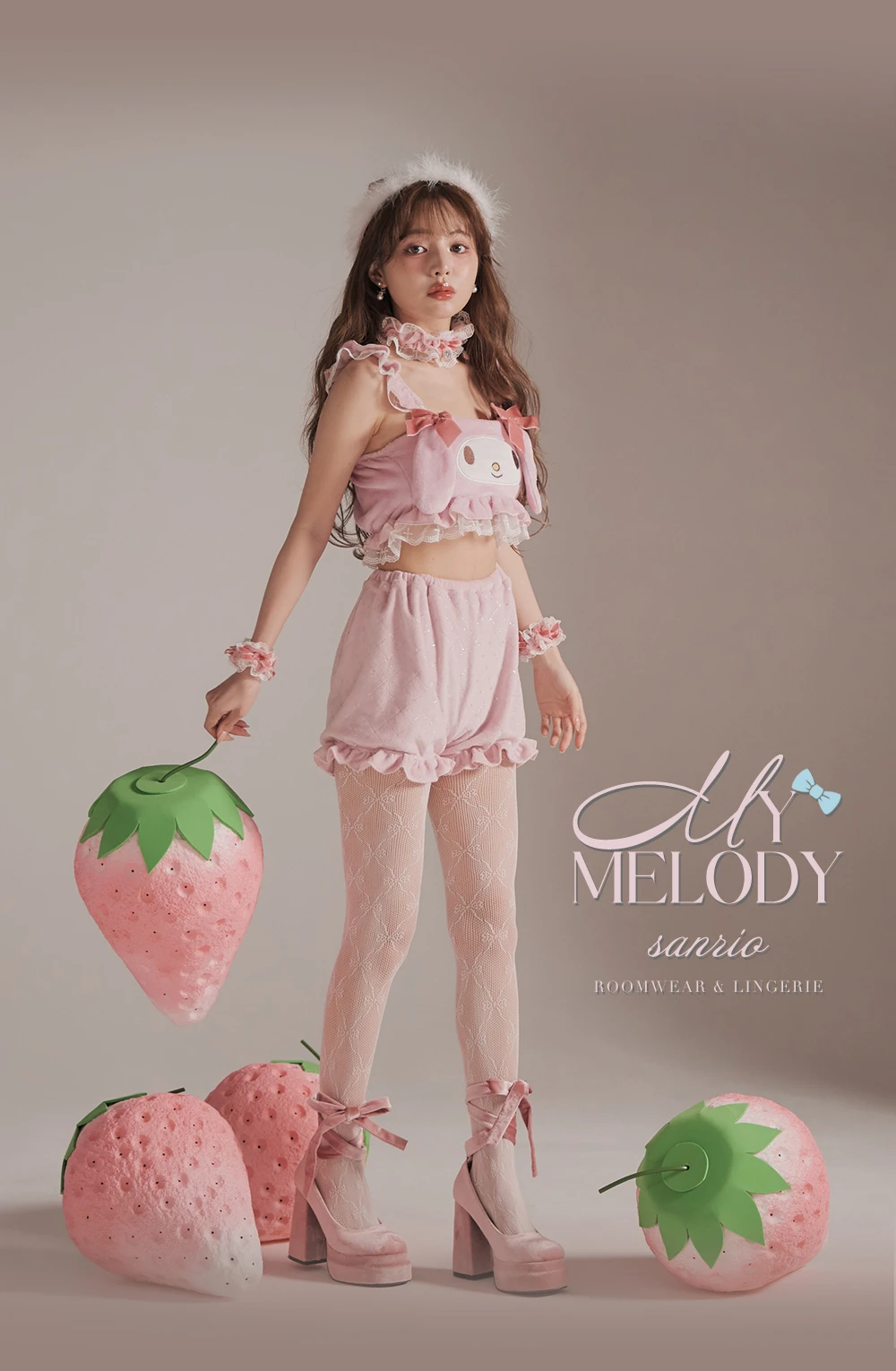 【サンリオ】マイメロディセットアップルームウェア1