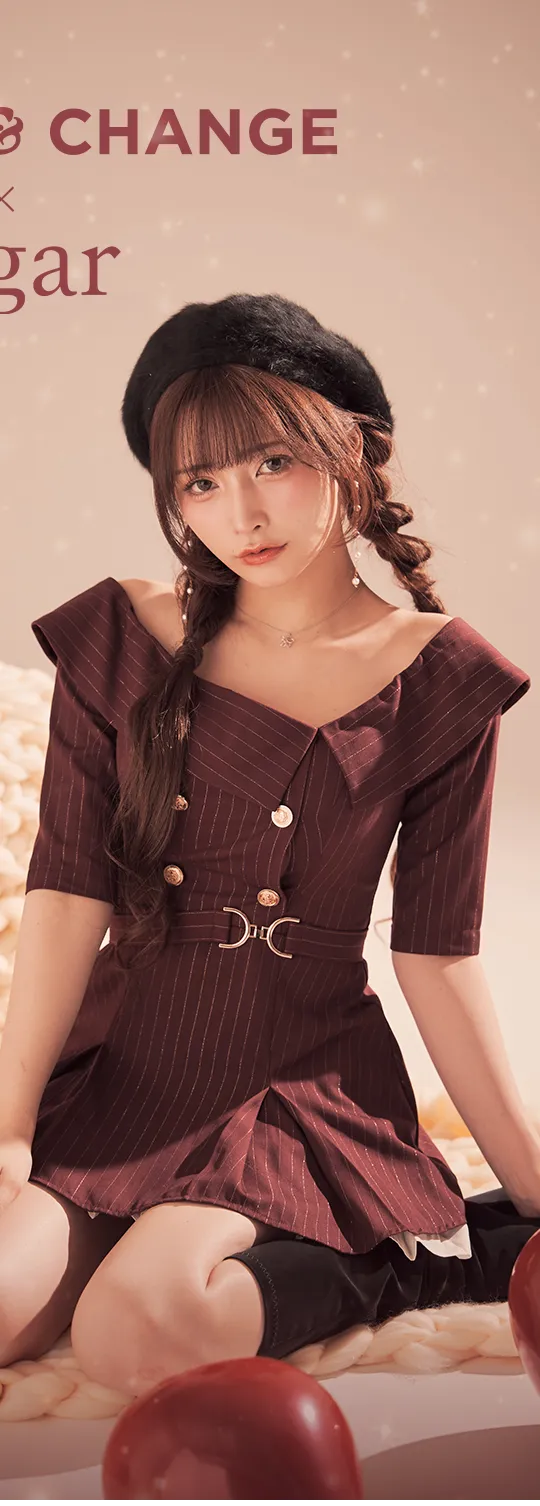 CHANCE＆CHANGE 天海りことまみが着る、派手カワレッドドレス。