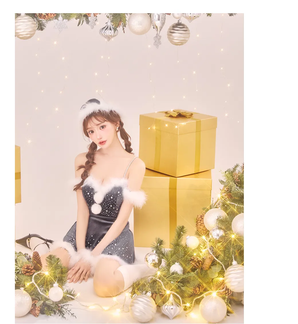 スノーフレークビジューフレアサンタコスプレ