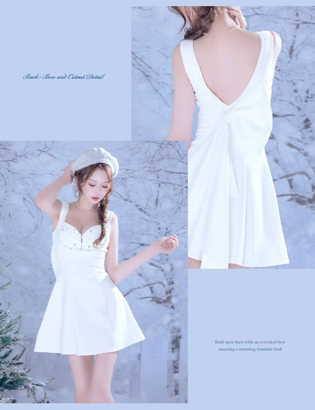 ビジュー/ キャミソール/ ラメ/ パフスリーブ/ バストジップ/ フレア/ セットアップ/ ミニドレス/ キャバドレス2