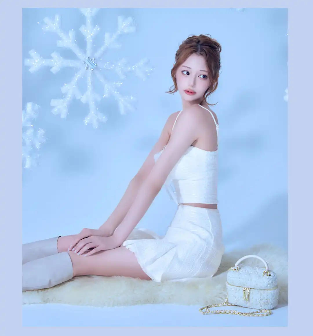 ドリーミーパール/ チュールリボン/ セットアップ/ フレア/ ミニドレス/ キャバドレス 3