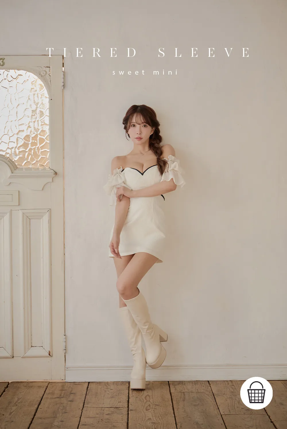 【Glossy/グロッシー】ツイル/ キャミ/ セットアップ/ タイト/ ミニドレス/ キャバドレス 1