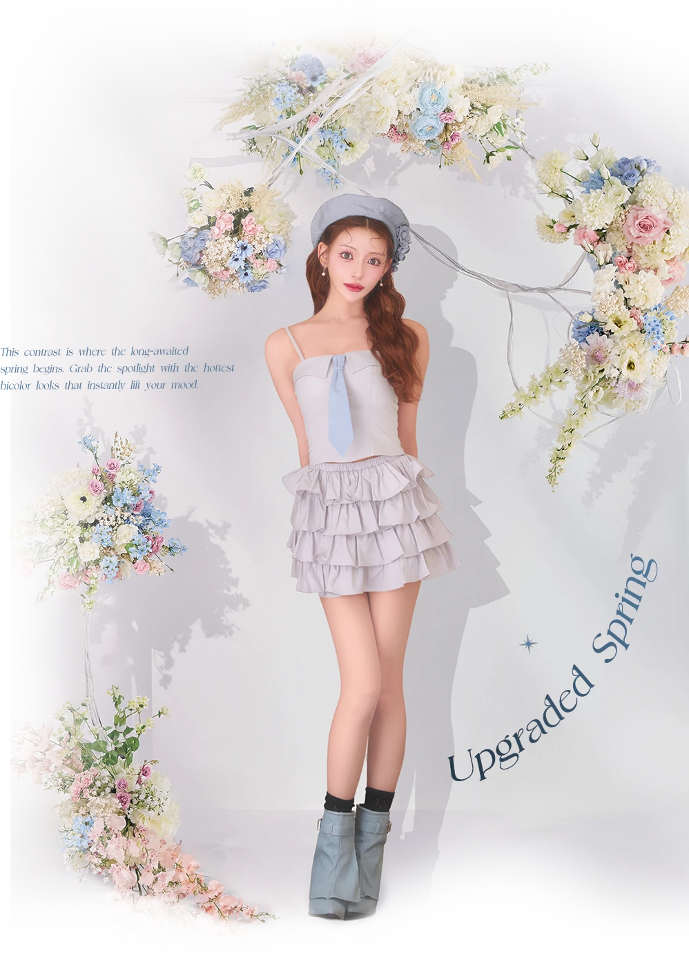 【Glossy/グロッシー】セットアップ/ ネクタイ/ フリル/ ブロード/ ツイル/ ミニドレス/ キャバドレス6