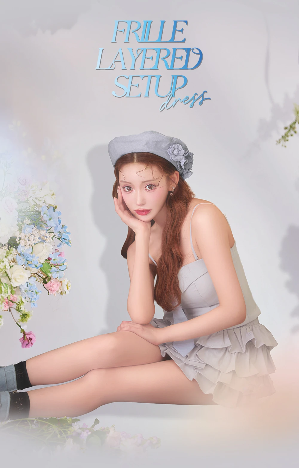 【Glossy/グロッシー】セットアップ/ ネクタイ/ フリル/ ブロード/ ツイル/ ミニドレス/ キャバドレス1