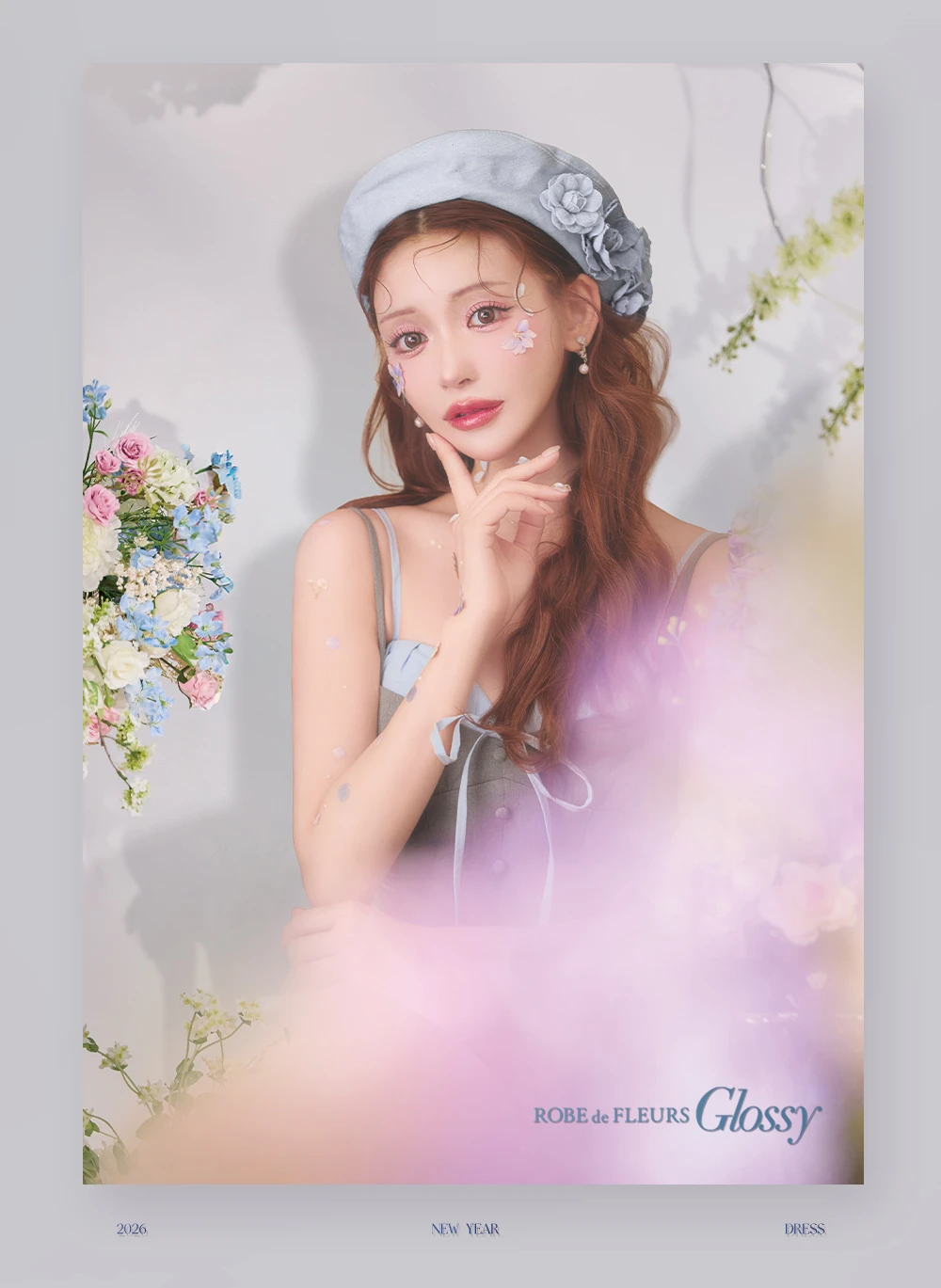 【Glossy/グロッシー】バイカラー/ キャミ/ レイヤード/ セットアップ/ タイト/ ミニドレス/ キャバドレス8