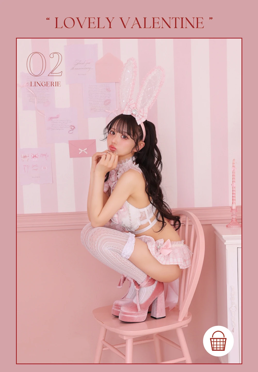 【Deco Lingerie/ デコランジェリー】 Deco Lingerie 58RS/ ランジェリー/ 5点セット1