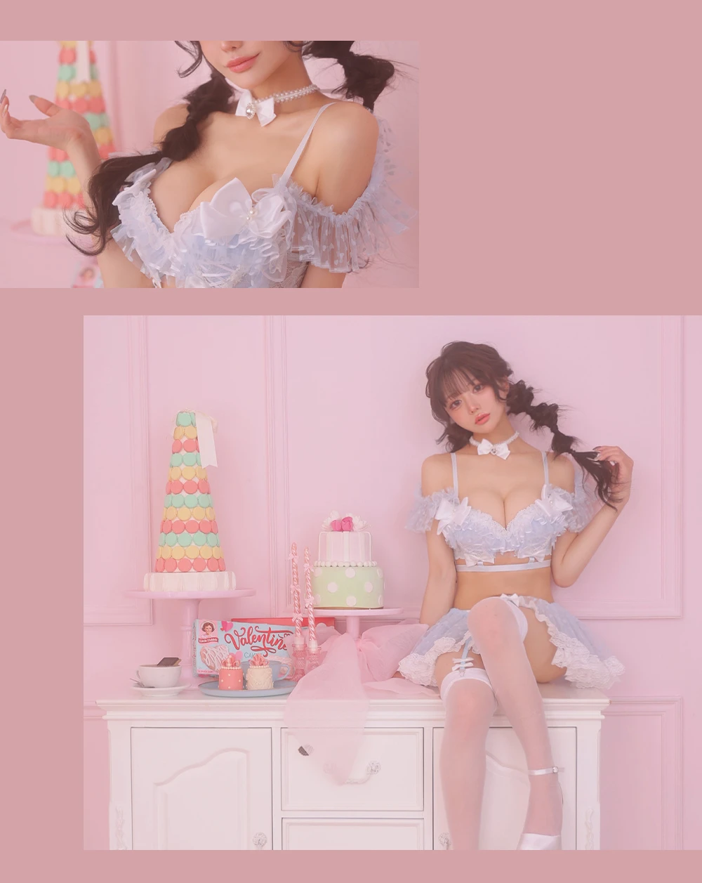 【Deco Lingerie/ デコランジェリー】 Deco Lingerie66/ ランジェリー/ 4点セット4