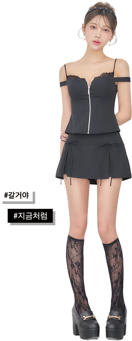 【ANIER./アニエル】【ROBE de FLEURS/ローブドフルール】Bust lace layered two-piece mini dress/ バストレース/ レイヤード/ ツーピース/ フレア/ マイクロミニドレス/ キャバドレス2