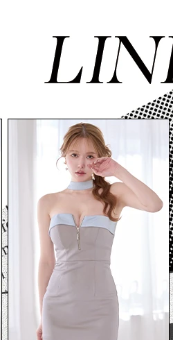 【Glossy/グロッシー】2way/ チョーカー風/ バストジップ/ タイト/ ミニドレス/ キャバドレス